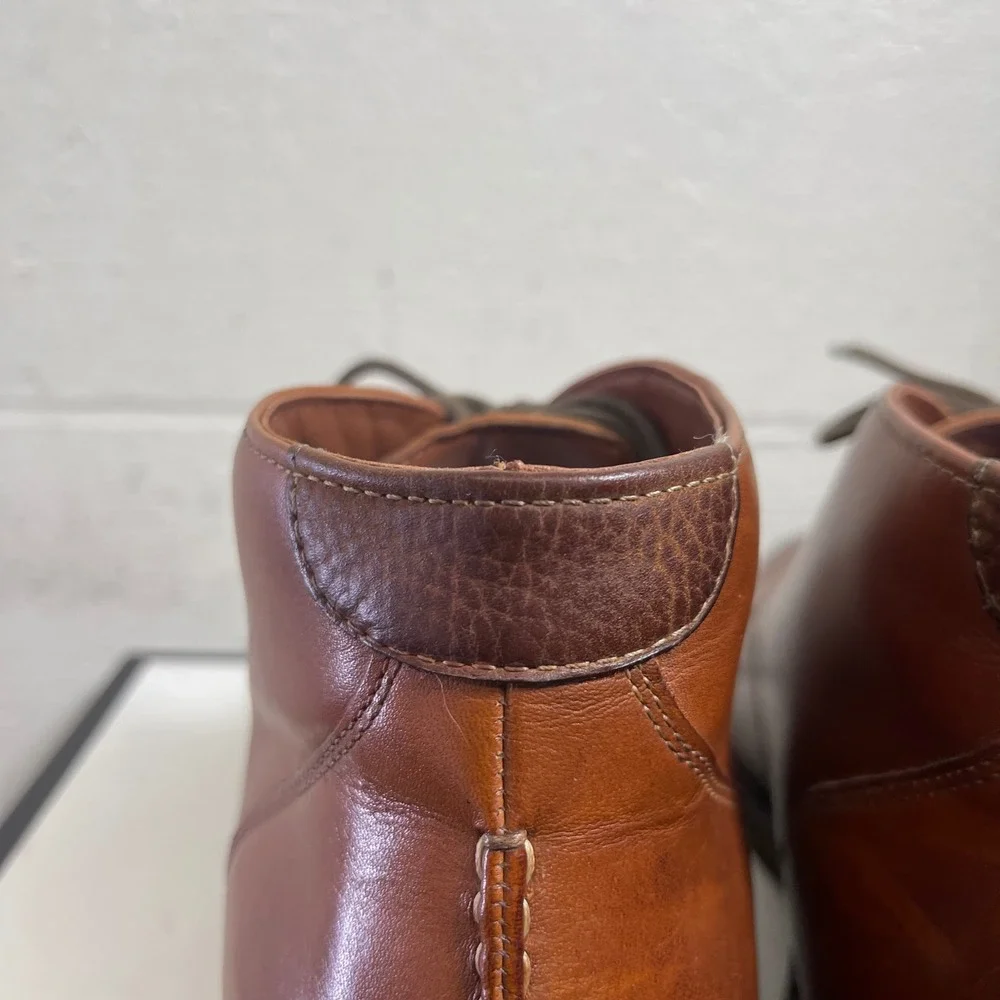 Johnston‎ & Murphy 25-2022 Copeland Brown Leather Chukka Ankle Boots Men's 9 M